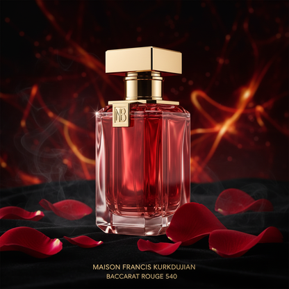 Maison Francis Kurkdjian Baccarat Rouge 540 luxury editorial product photo