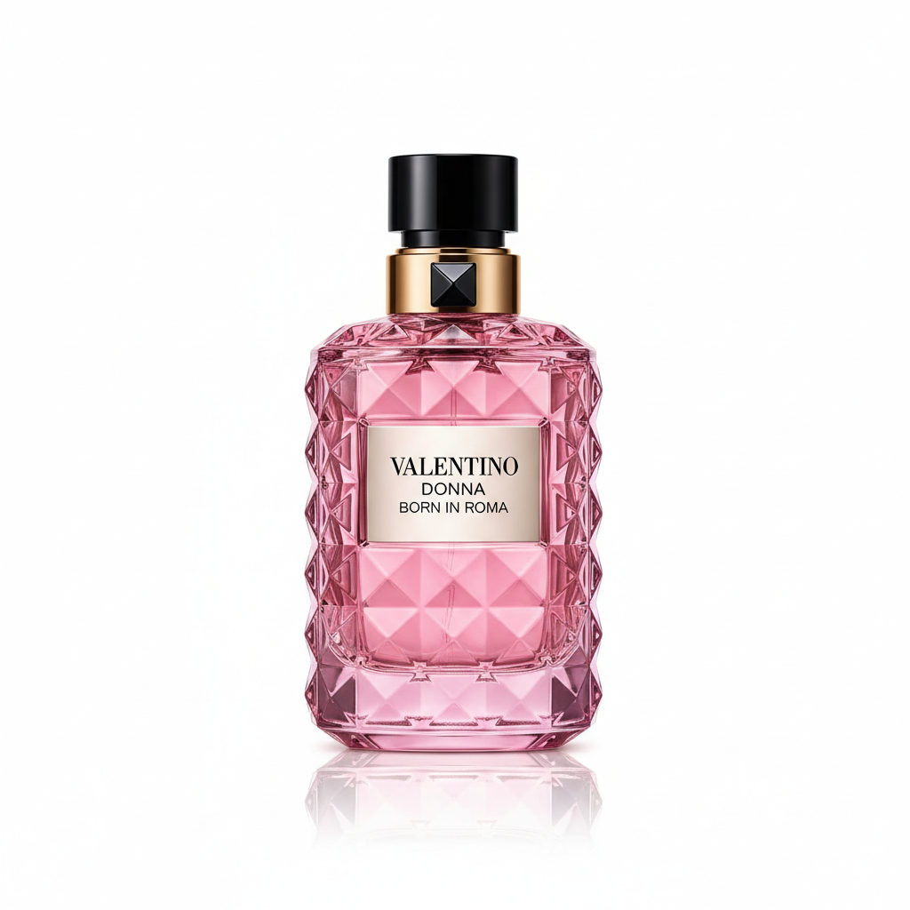 Valentino Donna Born in Roma perfume bottle premium white background